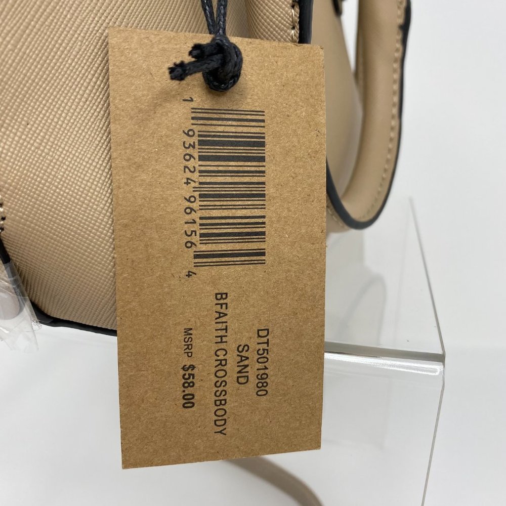 Steve Madden Faith Crossbody Dome Satchel Sand NWT Convertible Bag neutral beige - Picture 9 of 9